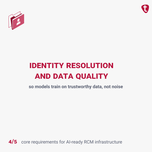 Carousel slide: Identity resolution and data quality so models train on trustworthy data, not noise.